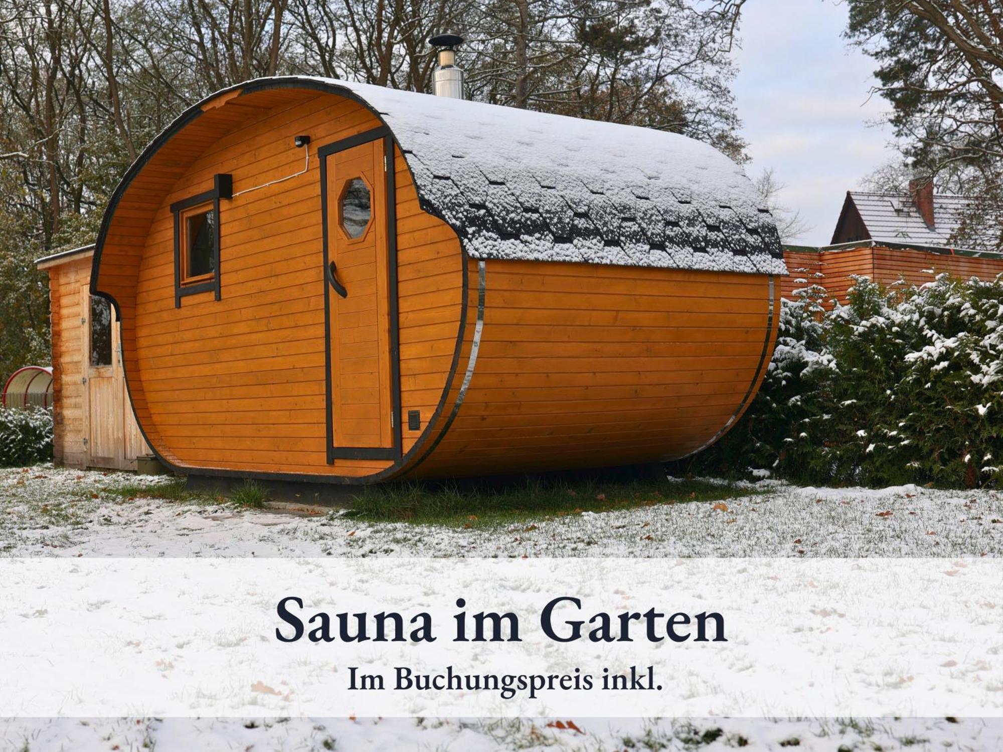 Fewo River I Wellnesstraum I Winterentspannung I Inkl Badefass I Kamin I Sauna Wendisch Rietz Buitenkant foto